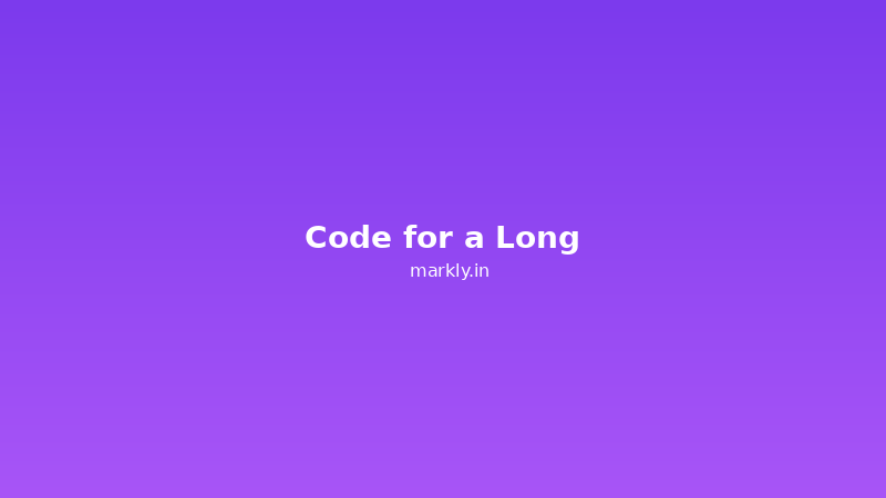 Code for a Long