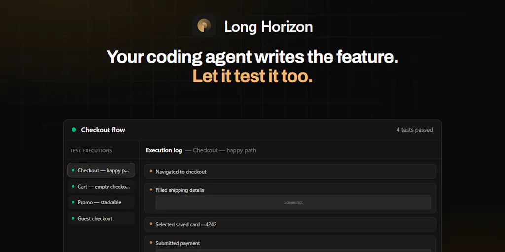 Demo screenshot: LongHorizon-Harness